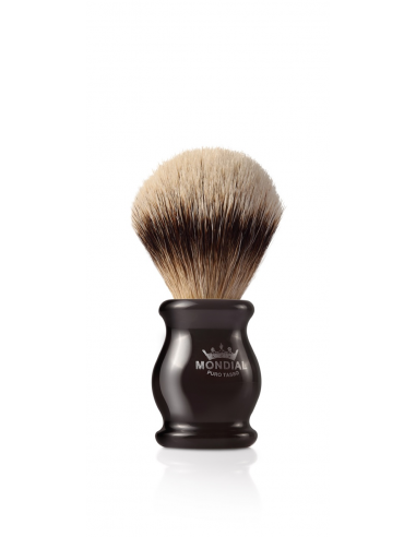 Mondial Brocha Tejón Silvertip modelo Ebony